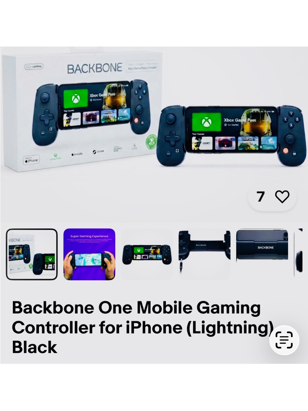 Backbone One Mobile Gaming Controller for iPhone — Black